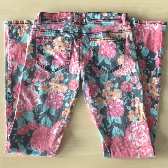 Mossimo Flower Print Skinny Jeans - Picture 3 of 4